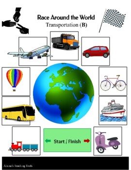 Preview of TRANSPORTATION Around the World Vocabulary Activity