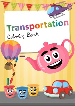 Preview of TRANSPORTATION COLORING BOOK