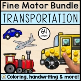 TRANSPORTATION Fine Motor Activity Set