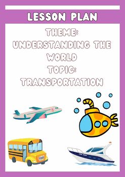 Preview of TRANSPORTATION LESSON PLAN