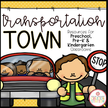 Preview of TRANSPORTATION THEME ACTIVITIES FOR PRESCHOOL, PRE-K AND KINDERGARTEN