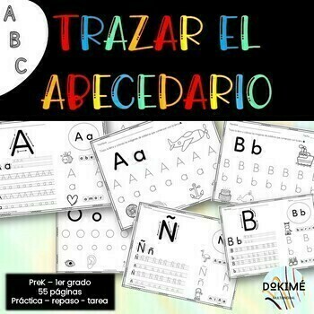 Preview of TRAZAR EL ABECEDARIO Y SONIDO INICIAL / SPANISH LETTER TRACING AND INITIAL SOUND