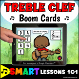 TREBLE CLEF BOOM CARDS™ Music Note Game Music Activity Goo