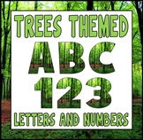 TREE THEME DISPLAY LETTERING - LETTERS NUMBERS AND PUNCTUA