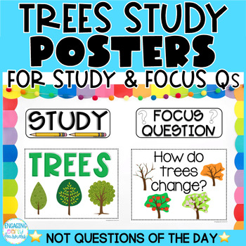 Preview of TREES STUDY POSTERS | Creative Curriculum Teaching Strategies GOLD