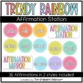 TRENDY RAINBOW Affirmation Station | Bright Rainbow | Affi