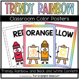 TRENDY RAINBOW Classroom Color Posters | Classroom Decor