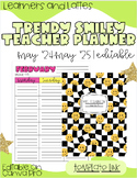 TRENDY SMILEY TEACHER PLANNER 24-25 | EDITABLE