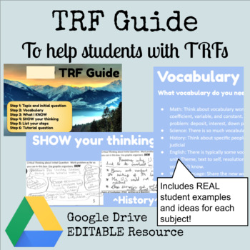 Preview of TRF Guide for students