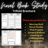 TRIFOLD Novel Book Study Brochure Template