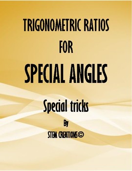 Preview of TRIGONOMETRY: HOW TO FIND SIX TRIGONOMETRIC RATIOS