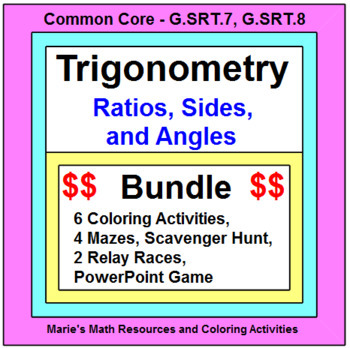 Preview of TRIGONOMETRY:  ACTIVITY BUNDLE OF ALL MY TRIG PRODUCTS