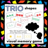 TRIO Shapes Visual Memory Game - Matching shapes, colours 