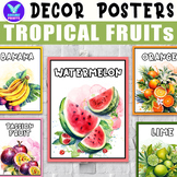 TROPICAL FRUITS Knowledge Poster for Kids Classroom Decor 