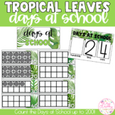 TROPICAL LEAVES Days at School Display | 100 Days of School