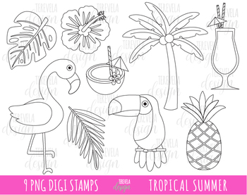 Download Png Flamingo Doodle Clipart Summer Clipart Flamingo Lineart Digital Stamp Card Making Flamingo Vector Tropical Flowers Coloring Collage Sheets Craft Supplies Tools Seasonalliving Com