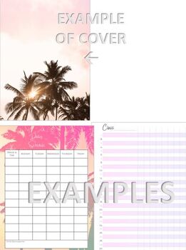 Preview of TROPICAL TEACHER PLANNER!