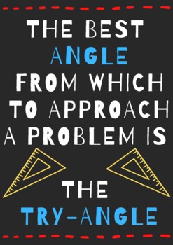Preview of TRY-ANGLE Classroom Poster