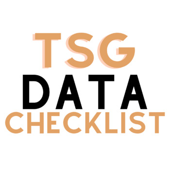 Preview of TSG Data Checklist (editable)