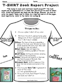 ***TSHIRT BOOK REPORT PROJECT w/ RUBRIC***BEST SELLER***