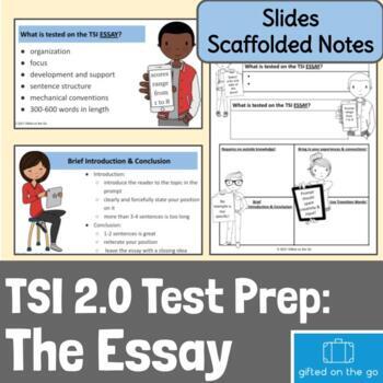 Preview of TSI 2.0 Test Prep: The Essay Note Sheet & Slides