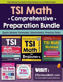 Preview of TSI Math Comprehensive Preparation Bundle