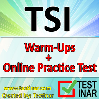 Preview of TSI Math Warmups + Online TSI Math Practice Questions
