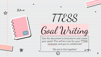 Preview of TTESS Goal Writing