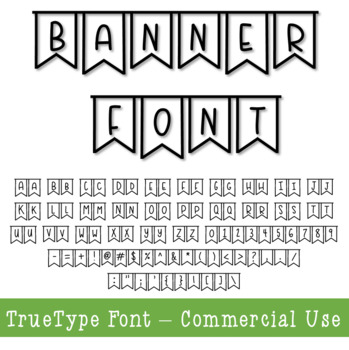 Preview of TTF Font - Banner Font Farmhouse Font Commercial Use