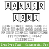 TTF Font - Banner Font Farmhouse Font Commercial Use
