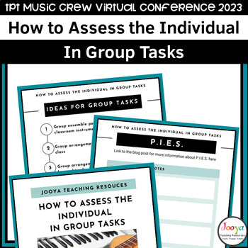 Preview of The Music Crew Conference 2023-How to Assess the Individual in Group Tasks PDF