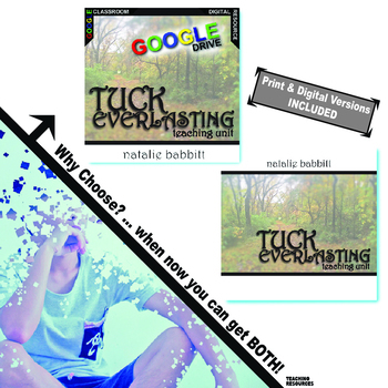 Preview of TUCK EVERLASTING Novel Study PRINT & DIGITAL Activity Comprehension Project Test