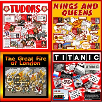 Preview of TUDORS, KINGS AND QUEENS, GREAT FIRE OF LONDON, TITANIC, BRITISH HISTORY