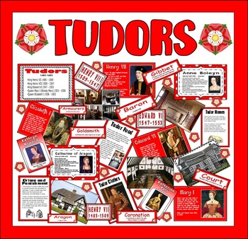 Preview of TUDORS TEACHING RESOURCES, HISTORY KEY STAGE 2 HENRY VIII ELIZABETH I LIFE