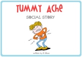 TUMMY ACHE Autism Social Story Flash Cards