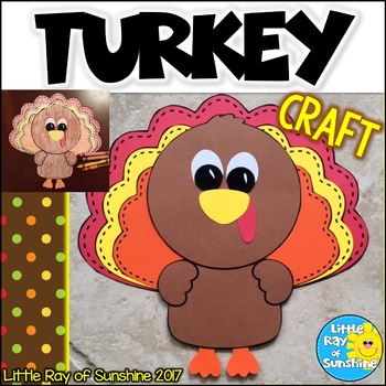 Preview of TURKEY Craft for Thanksgiving & November