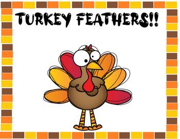 TURKEY FEATHERS!!!!!! (Interactive Reading Relay Race Game)