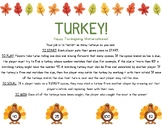 TURKEY! Thanksgiving Math Game