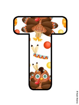 Preview of TURKEYS IN DISGUISE! Thanksgiving Bulletin Board Letters, Fall, November