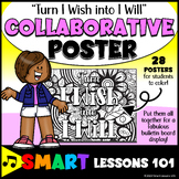 TURN I Wish into I WILL Collaborative Poster Growth Mindse
