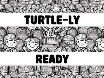 Preview of TURTLE-LY READY TO DIVE INTO LEARNING! WELCOME! Grade 3 Bulletin Board Decor