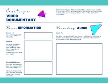 Preview of TV Production Video Documentary Project Storyboard Template