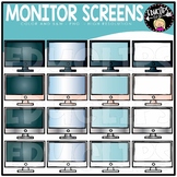 Monitor Screens Clip Art Set {Educlips Clipart}