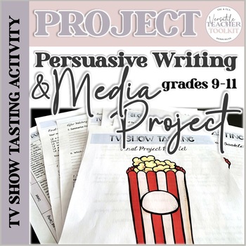 Preview of Persuasive Writing and Media Literacy Project Workbook (TV Show Tasting)