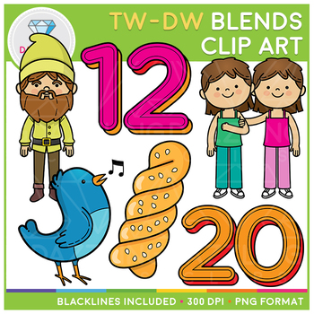 Preview of TW and DW Blends Clip Art