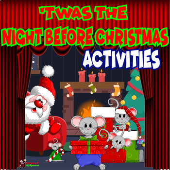 Preview of TWAS THE NIGHT BEFORE CHRISTMAS grades 5-8 FUN ACTIVITIES