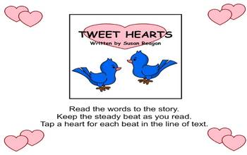 Preview of TWEET HEARTS - Valentine's Day Rhythm Activity