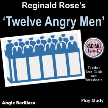 Preview of Twelve Angry Men PLAY Reginald Rose Text Guide and Worksheets DISTANCE LEARNING