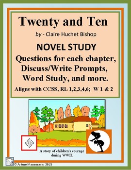 Preview of TWENTY and TEN Novel Study
