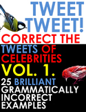 TWITTER ISSUES VOL.1. Correct the Grammar of Celebrities! 